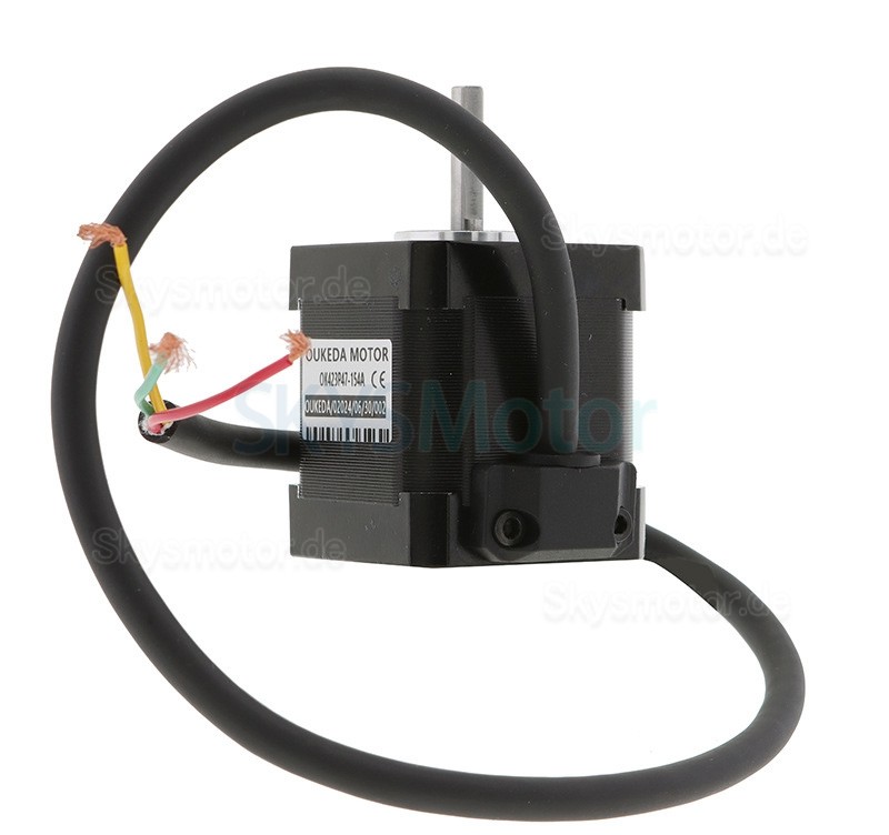Oukeda NEMA 17 Schrittmotor OK423P47-154A 1,2 Grad 32Ncm 3 Phasen 1,5A 5,4VDC D-cut